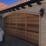 Curved Top Cedar Sectional Door