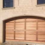 Curved Top Cedar Sectional Door